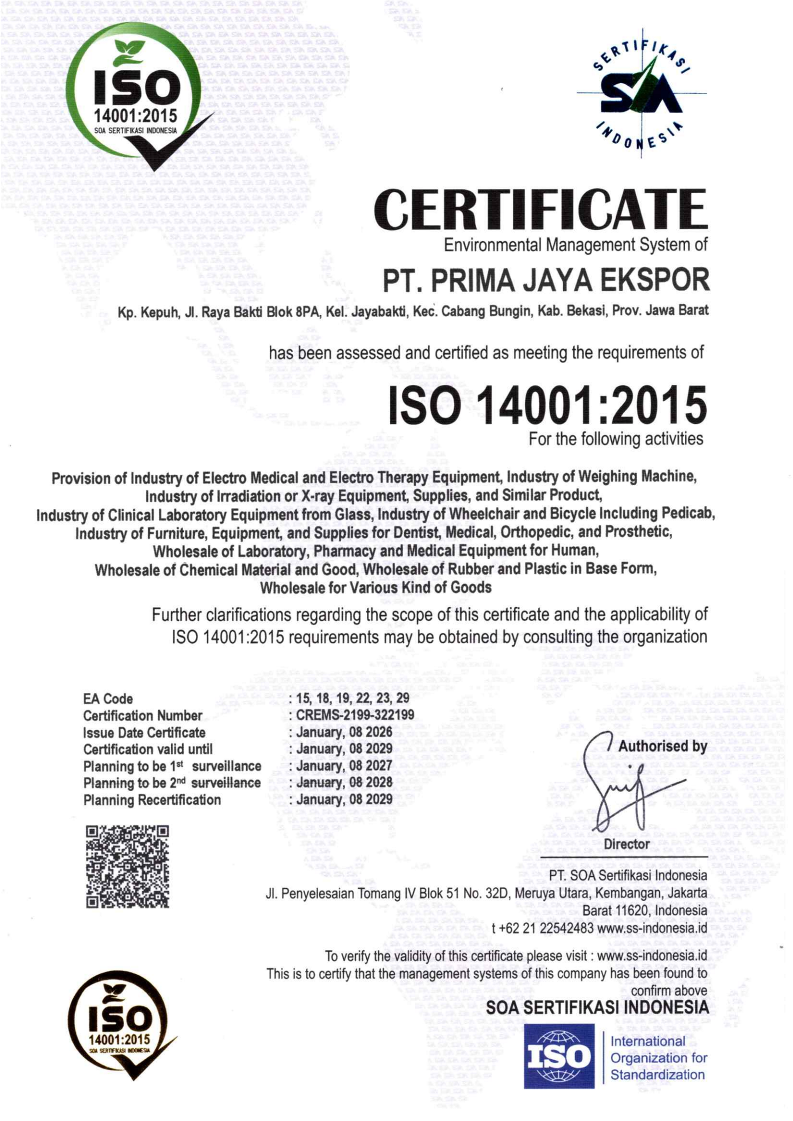 Sertifikat ISO 14001